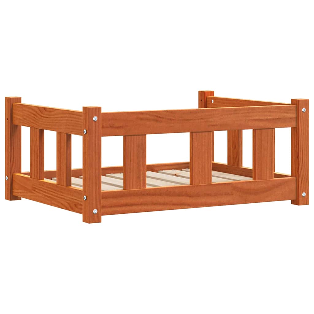 Hondenbed Wasbruin 65,5 x 50 x 28 cm Massief grenenhout