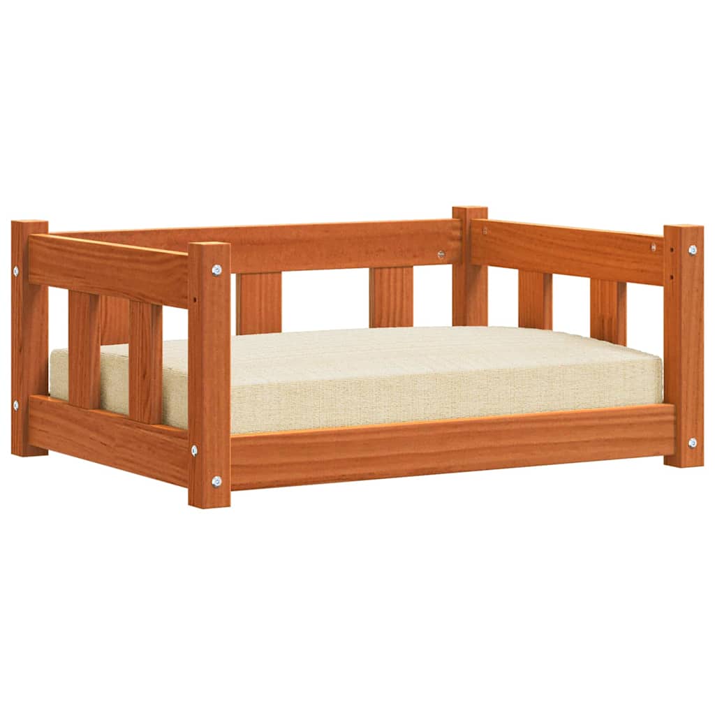 Hondenbed Wasbruin 65,5 x 50 x 28 cm Massief grenenhout