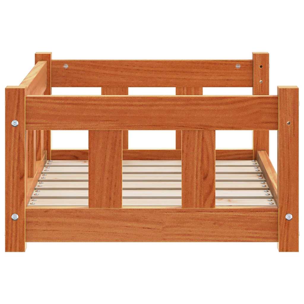 Hondenbed Wasbruin 65,5 x 50 x 28 cm Massief grenenhout