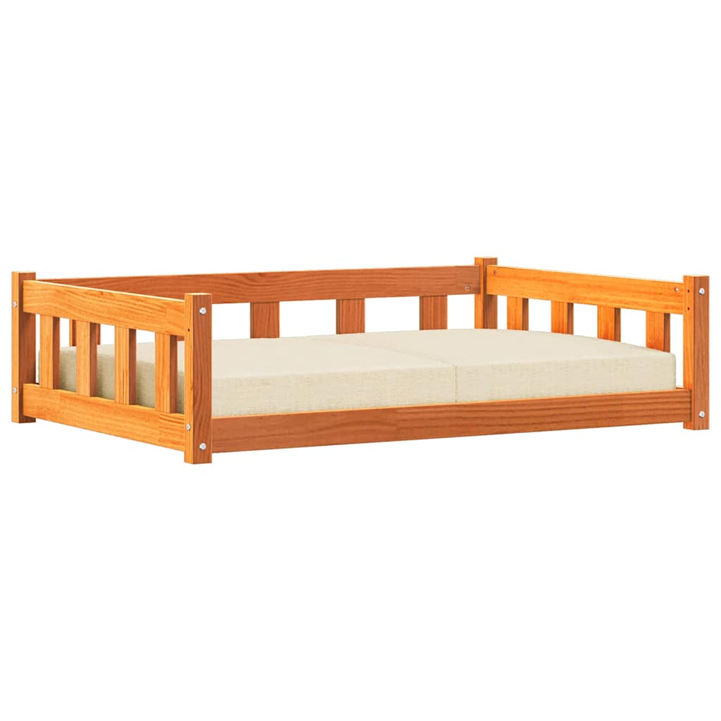 Hondenbed Wasbruin 100 x 70 x 28 cm Massief grenenhout