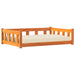 Hondenbed Wasbruin 100 x 70 x 28 cm Massief grenenhout