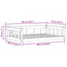 Hondenbed Wasbruin 100 x 70 x 28 cm Massief grenenhout