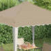 Pop-up partytent 195 x 195 x 245 cm Crèmekleurig Oxford Stof