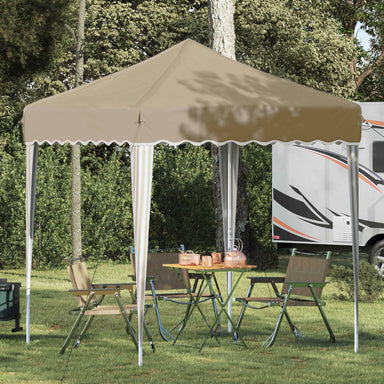Pop-up partytent 195 x 195 x 245 cm Crèmekleurig Oxford Stof