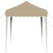 Pop-up partytent 195 x 195 x 245 cm Crèmekleurig Oxford Stof