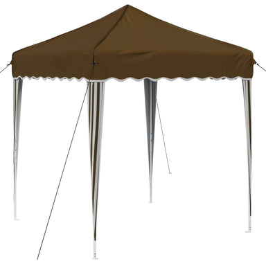 Pop-up partytent 195 x 195 x 245 cm Taupe Oxford Stof