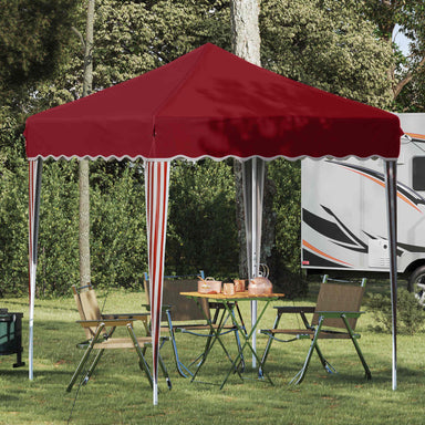 Pop-up partytent 195 x 195 x 245 cm Bordeauxrood Oxford Stof