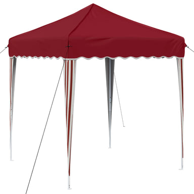 Pop-up partytent 195 x 195 x 245 cm Bordeauxrood Oxford Stof