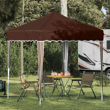 Pop-up partytent 195 x 195 x 245 cm Bruin Oxford Stof