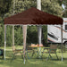 Pop-up partytent 195 x 195 x 245 cm Bruin Oxford Stof