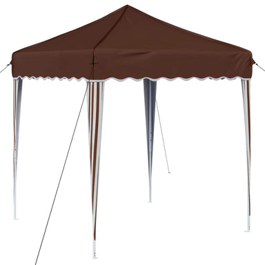 Pop-up partytent 195 x 195 x 245 cm Bruin Oxford Stof