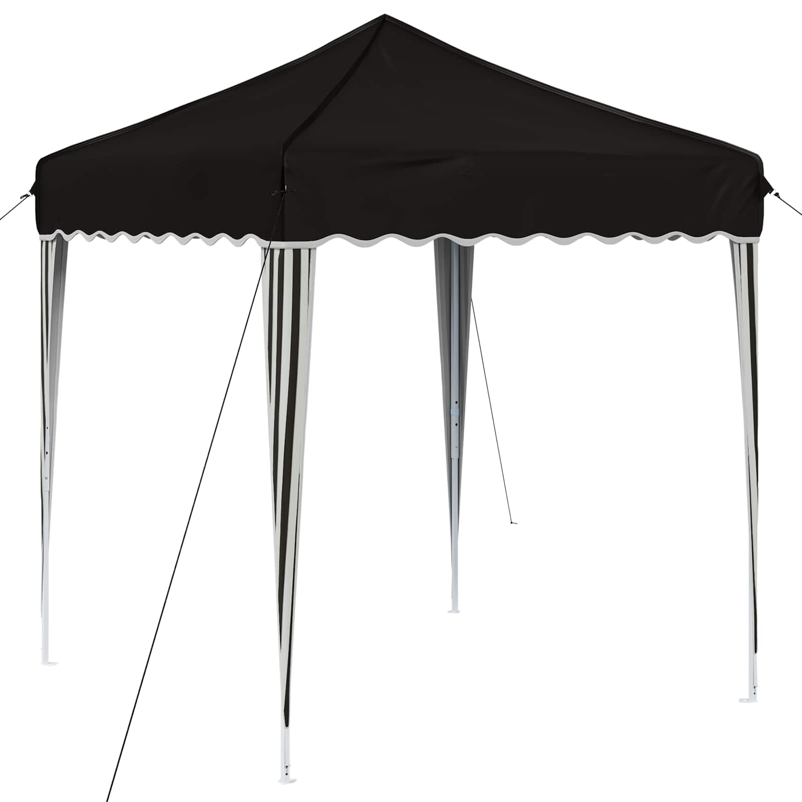 Pop-up partytent 195 x 195 x 245 cm Zwart Oxford Stof