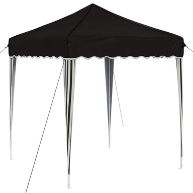 Pop-up partytent 195 x 195 x 245 cm Zwart Oxford Stof