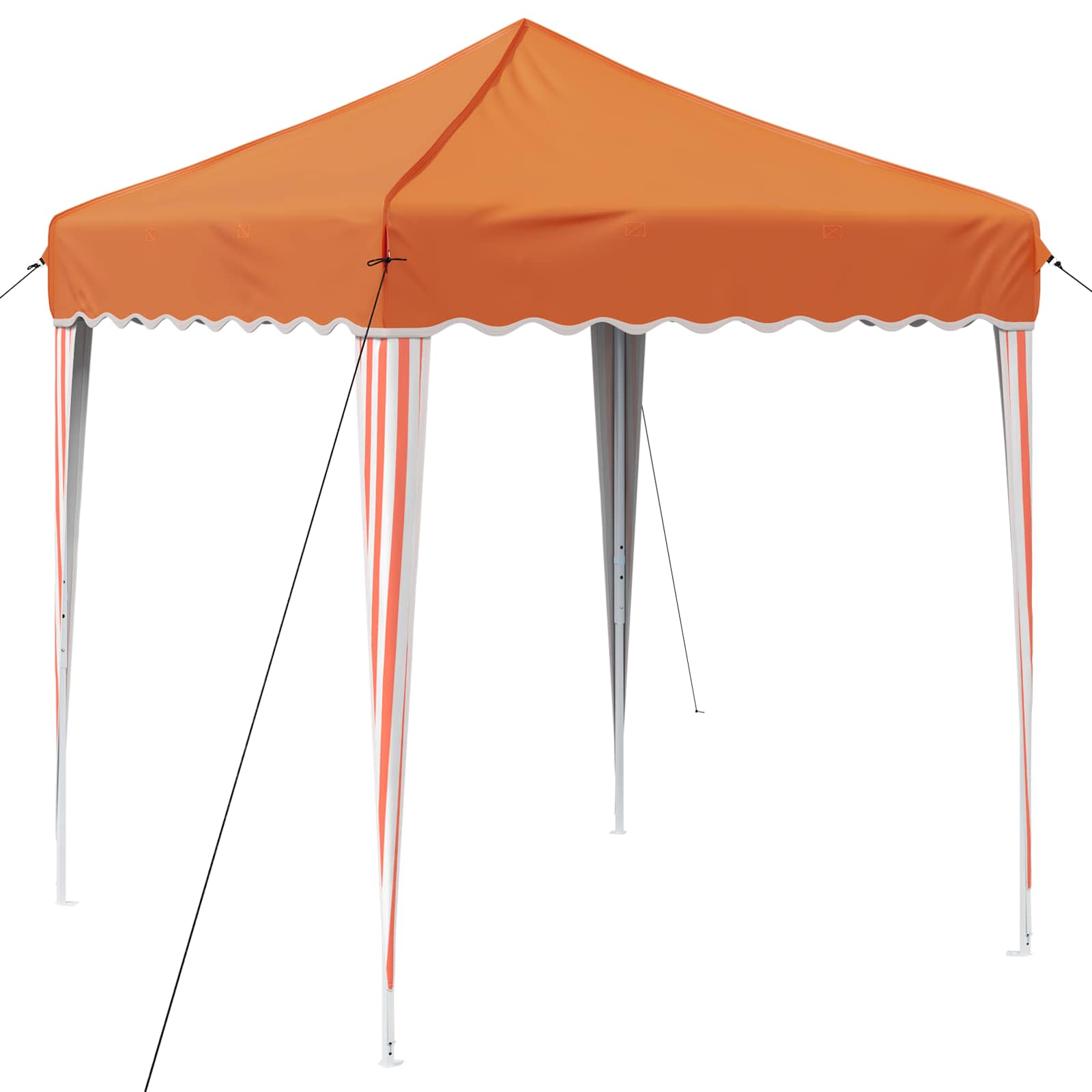 Pop-up partytent 195 x 195 x 245 cm Oranje Oxford Stof