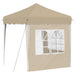Pop-up partytent 195 x 195 x 245 cm Crèmekleurig Oxford Stof