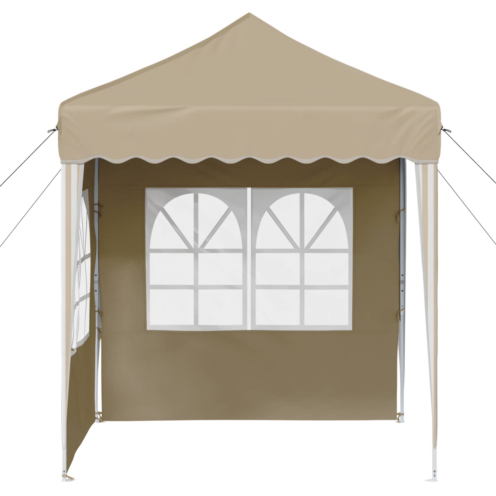 Pop-up partytent 195 x 195 x 245 cm Crèmekleurig Oxford Stof