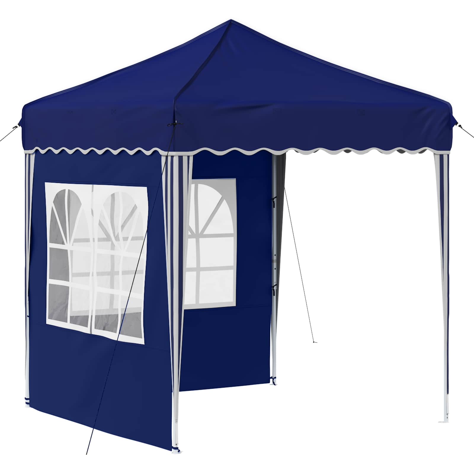 Pop-up partytent 195 x 195 x 245 cm Blauw Oxford Stof
