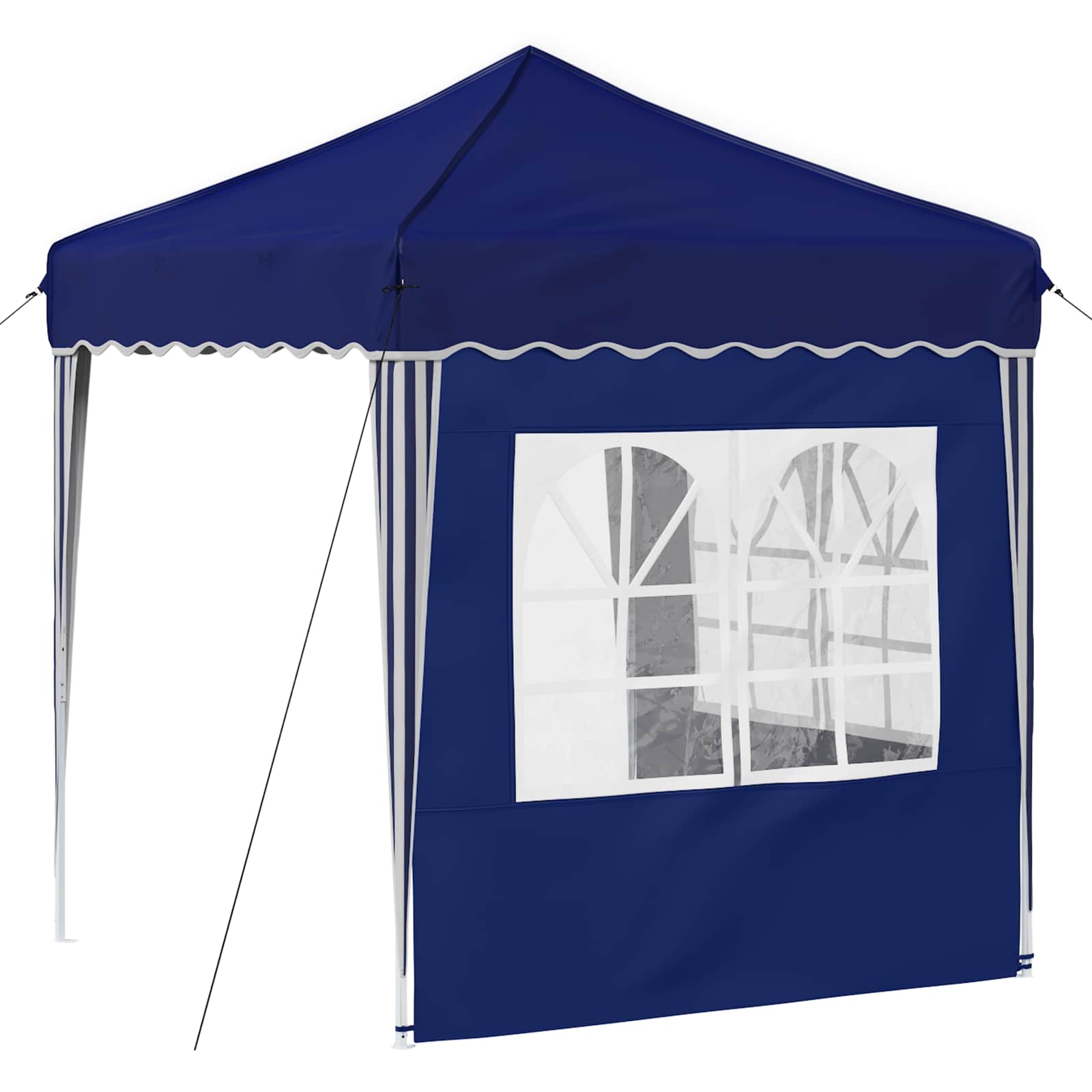 Pop-up partytent 195 x 195 x 245 cm Blauw Oxford Stof