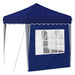 Pop-up partytent 195 x 195 x 245 cm Blauw Oxford Stof