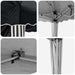 Pop-up partytent 195 x 195 x 245 cm Antracietkleurig