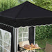 Pop-up partytent 195 x 195 x 245 cm Antracietkleurig