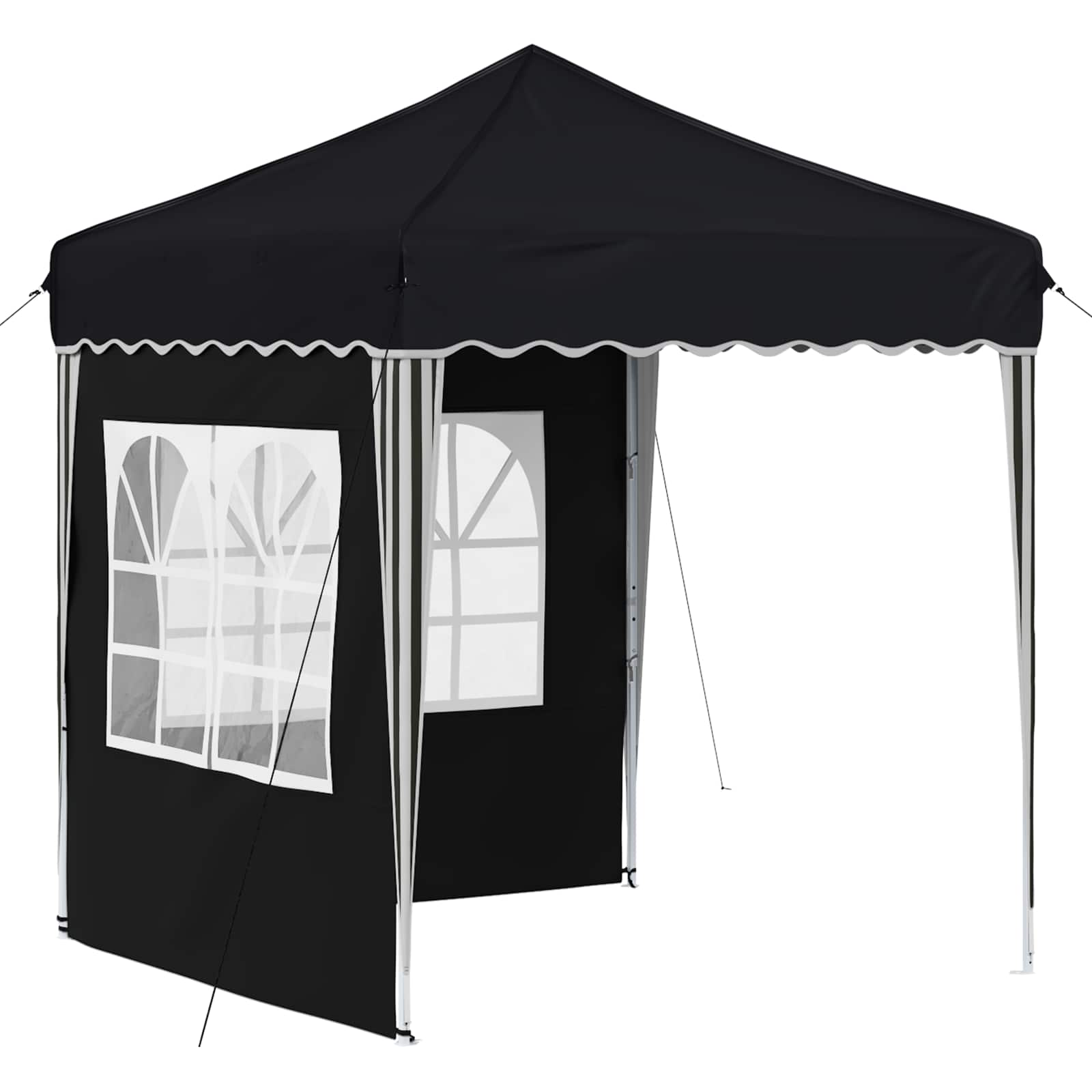 Pop-up partytent 195 x 195 x 245 cm Antracietkleurig