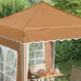 Pop-up partytent 195 x 195 x 245 cm Beige Oxford Stof