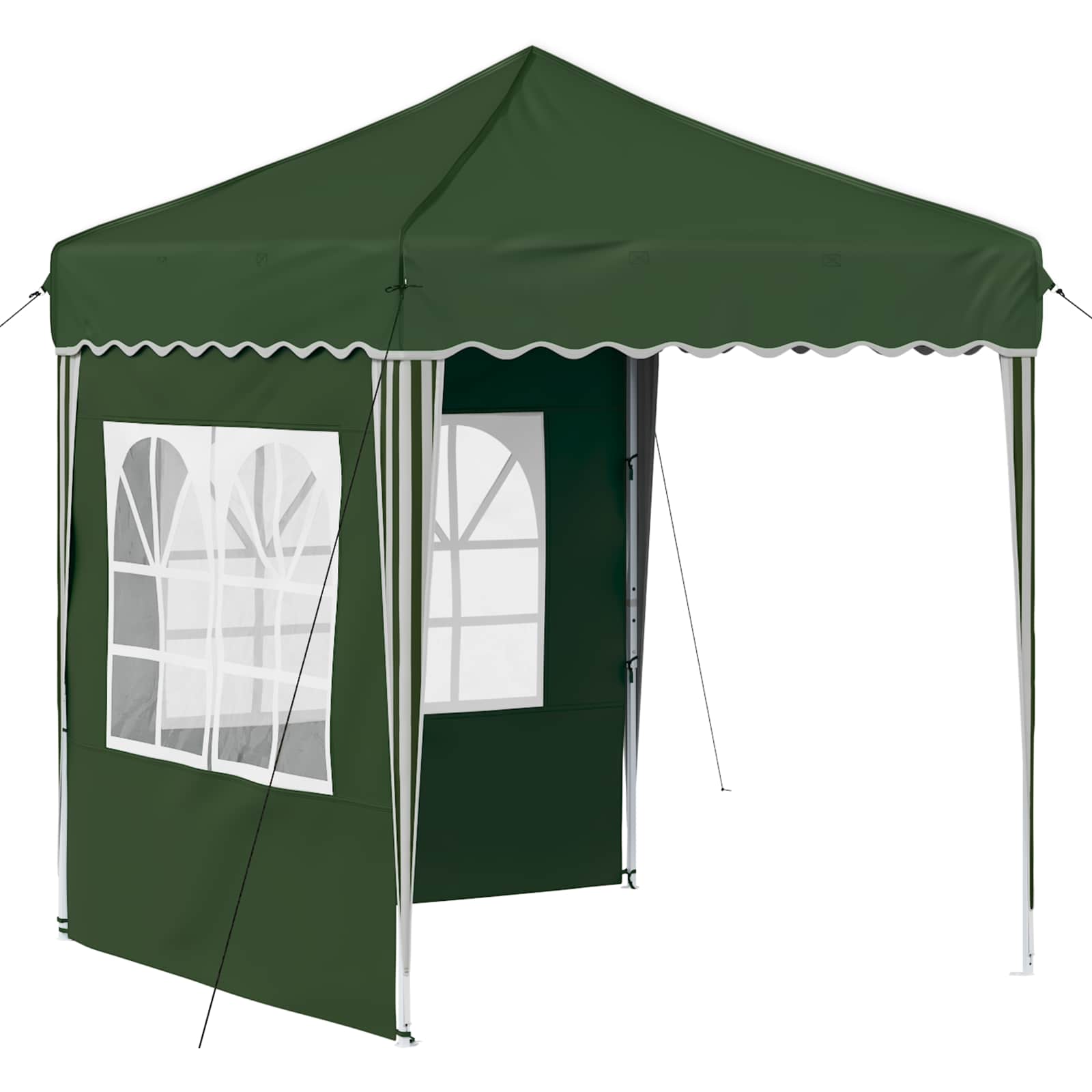 Pop-up partytent 195 x 195 x 245 cm Groen Oxford Stof