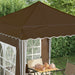 Pop-up partytent 195 x 195 x 245 cm Taupe Oxford Stof
