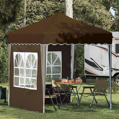 Pop-up partytent 195 x 195 x 245 cm Taupe Oxford Stof
