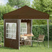 Pop-up partytent 195 x 195 x 245 cm Taupe Oxford Stof