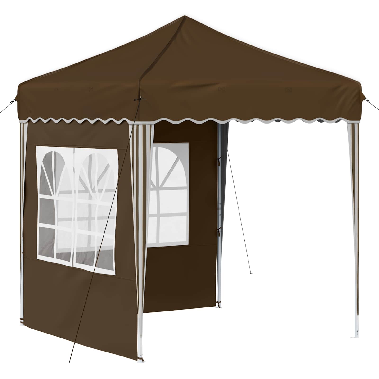 Pop-up partytent 195 x 195 x 245 cm Taupe Oxford Stof