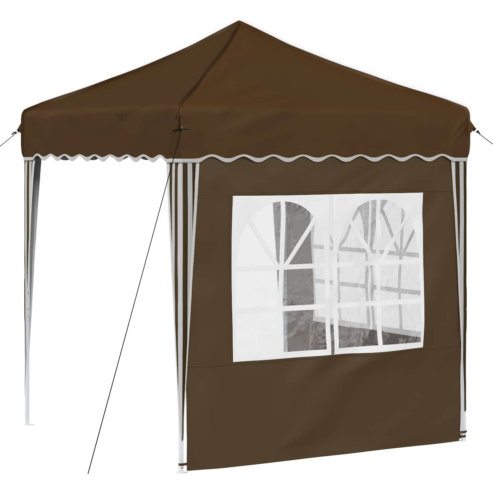 Pop-up partytent 195 x 195 x 245 cm Taupe Oxford Stof