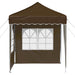 Pop-up partytent 195 x 195 x 245 cm Taupe Oxford Stof