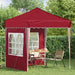 Pop-up partytent 195 x 195 x 245 cm Bordeauxrood Oxford Stof