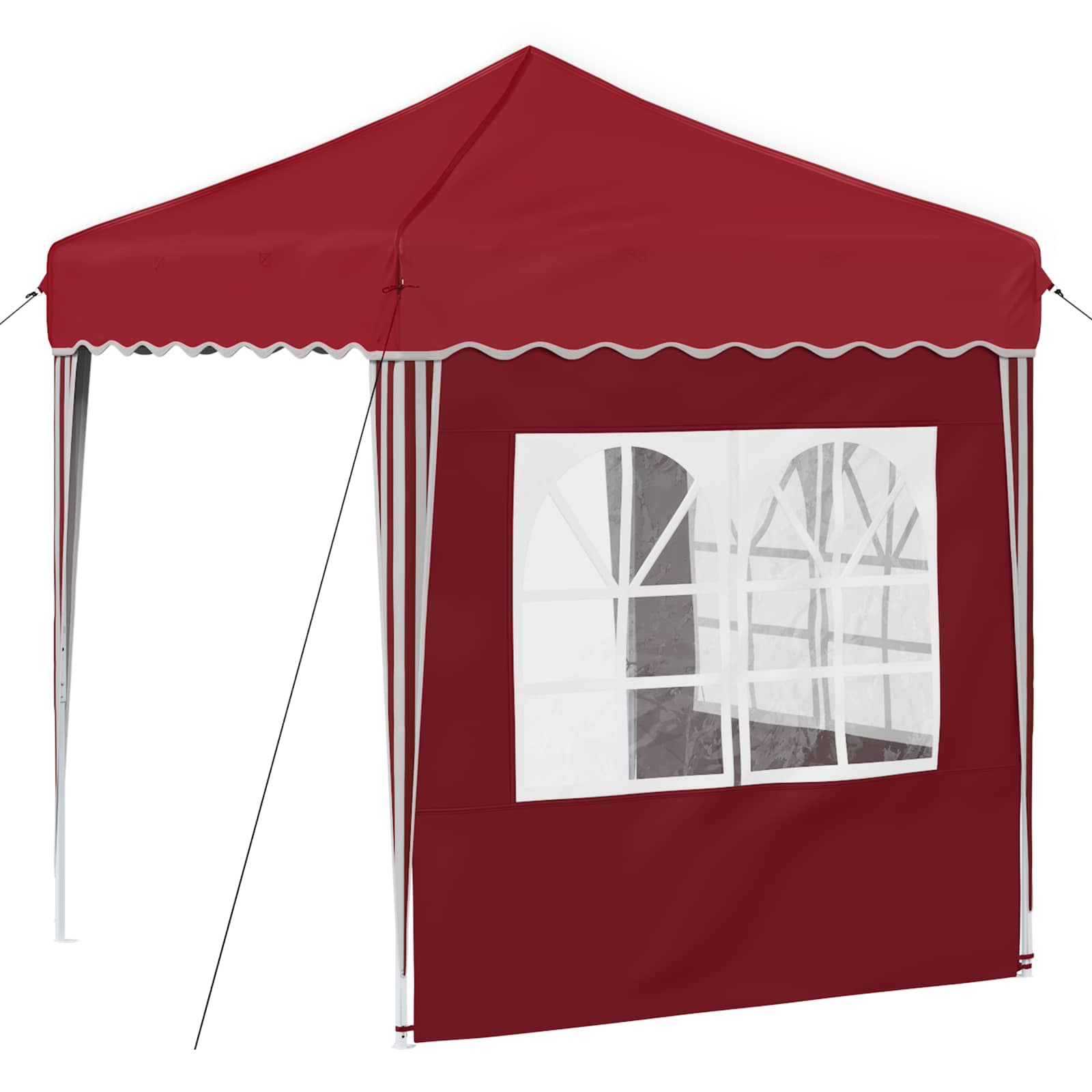 Pop-up partytent 195 x 195 x 245 cm Bordeauxrood Oxford Stof