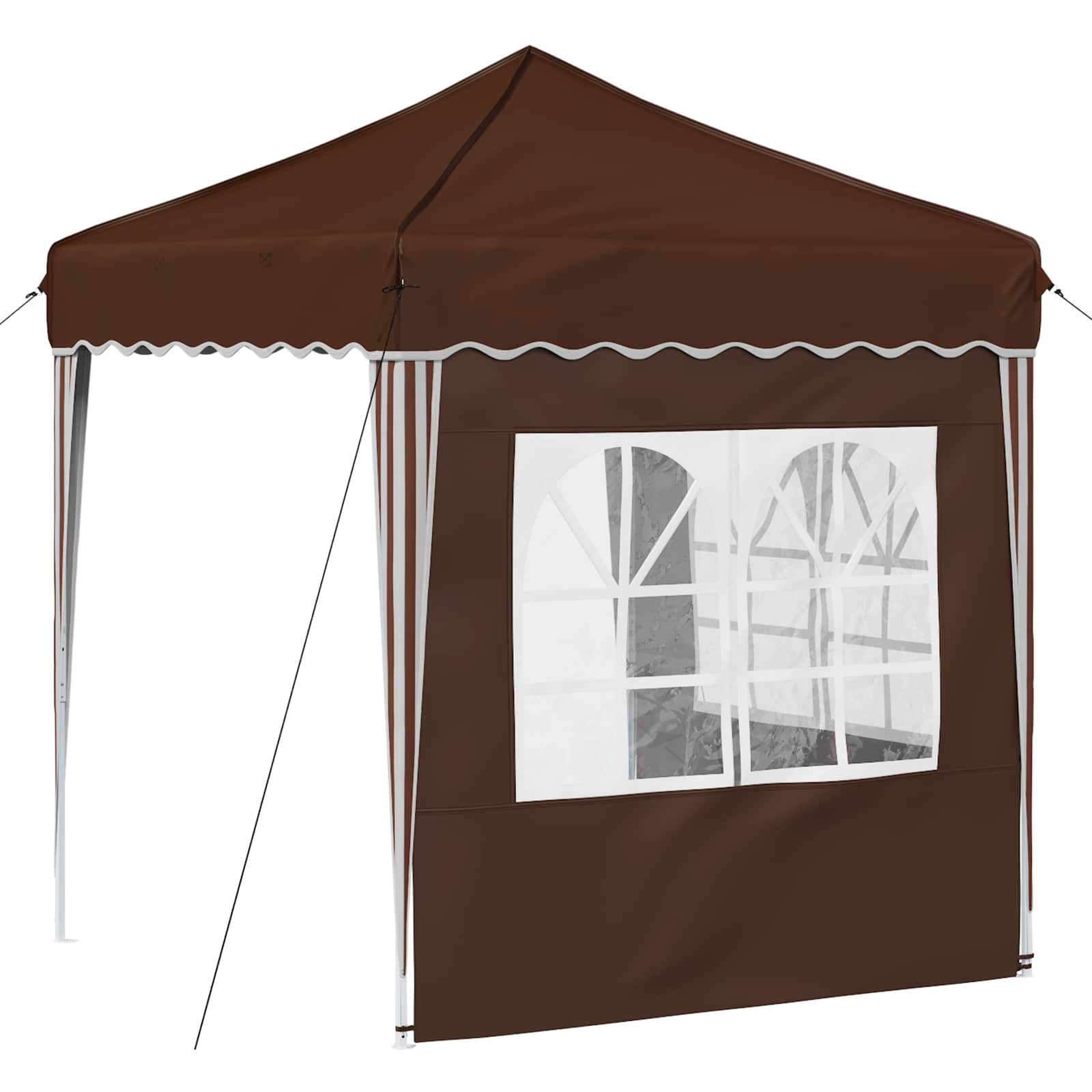 Pop-up partytent 195 x 195 x 245 cm Bruin Oxford Stof