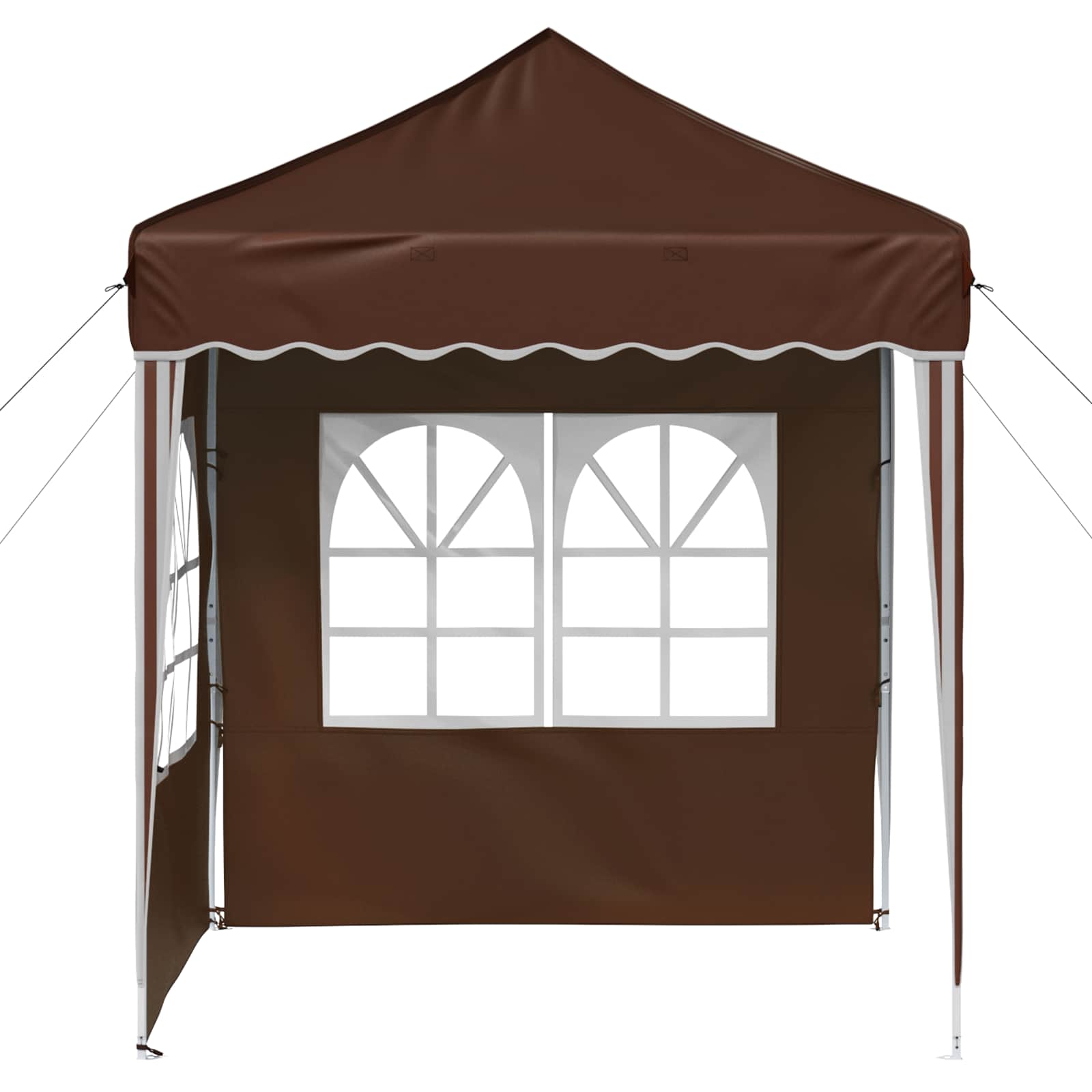 Pop-up partytent 195 x 195 x 245 cm Bruin Oxford Stof