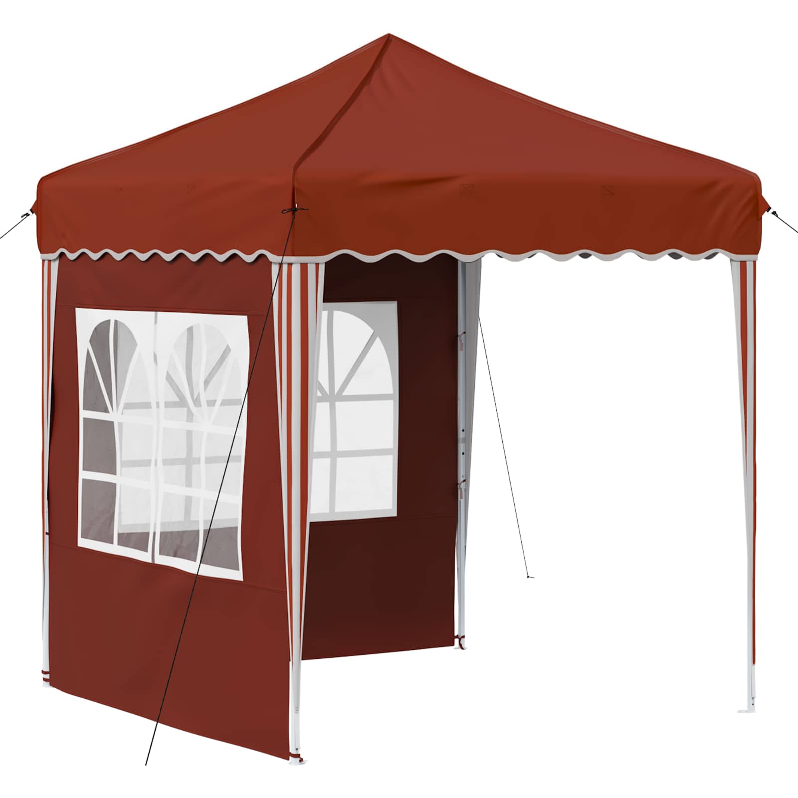 Pop-up partytent 195 x 195 x 245 cm Terracotta Oxford Stof