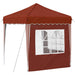 Pop-up partytent 195 x 195 x 245 cm Terracotta Oxford Stof