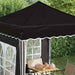 Pop-up partytent 195 x 195 x 245 cm Zwart Oxford Stof