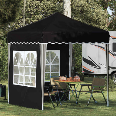Pop-up partytent 195 x 195 x 245 cm Zwart Oxford Stof