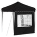 Pop-up partytent 195 x 195 x 245 cm Zwart Oxford Stof