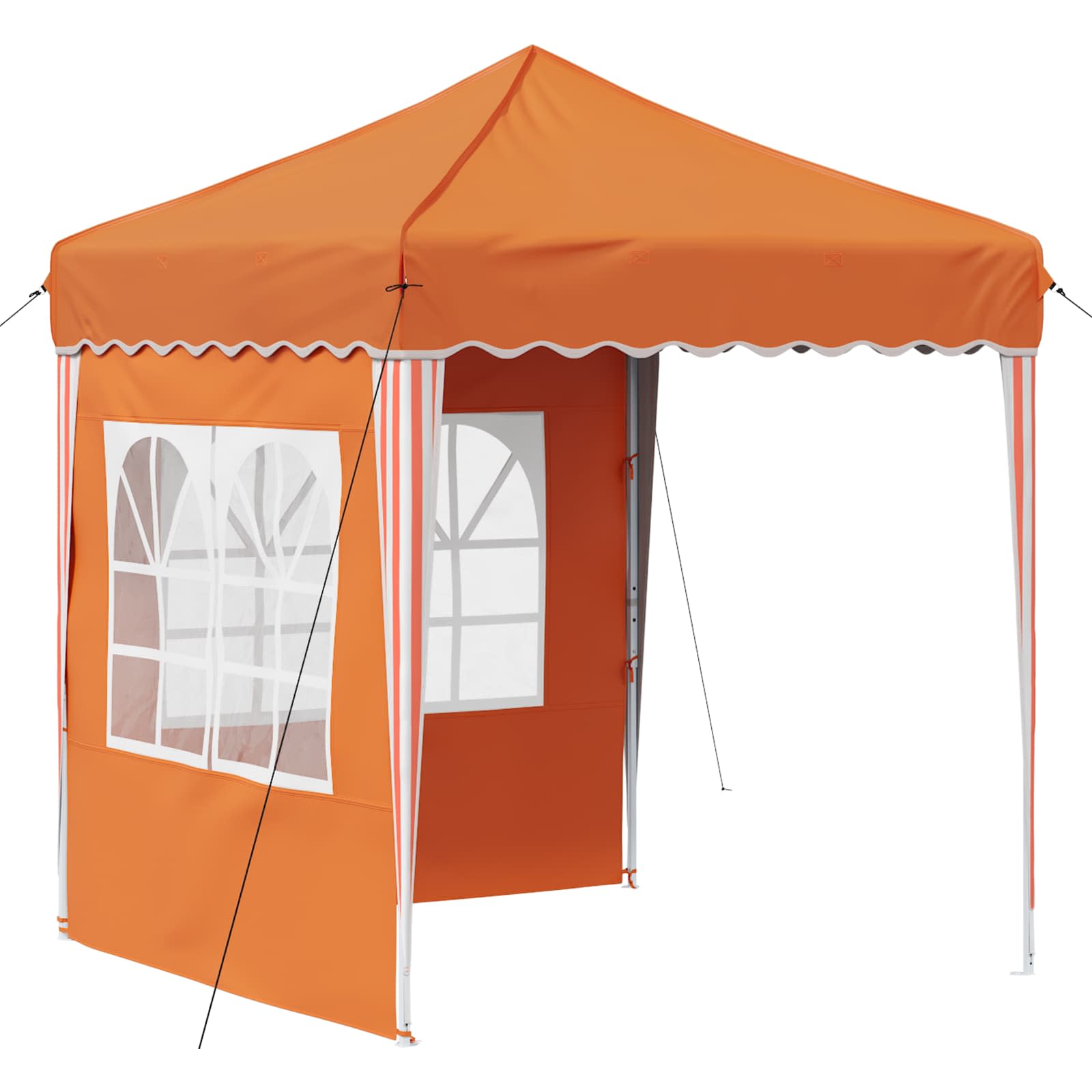 Pop-up partytent 195 x 195 x 245 cm Oranje Oxford Stof