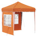 Pop-up partytent 195 x 195 x 245 cm Oranje Oxford Stof