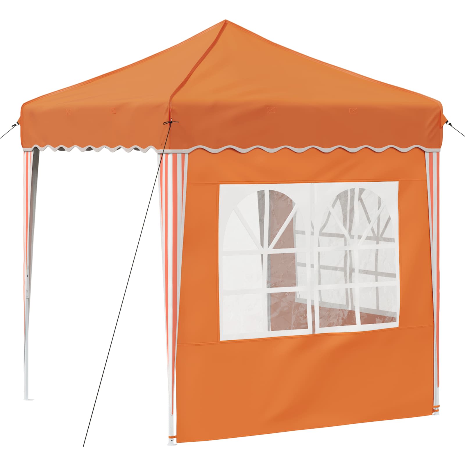 Pop-up partytent 195 x 195 x 245 cm Oranje Oxford Stof