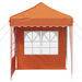 Pop-up partytent 195 x 195 x 245 cm Oranje Oxford Stof