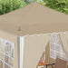 Pop-up partytent 195 x 195 x 245 cm Crèmekleurig Oxford Stof