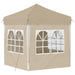 Pop-up partytent 195 x 195 x 245 cm Crèmekleurig Oxford Stof