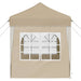 Pop-up partytent 195 x 195 x 245 cm Crèmekleurig Oxford Stof